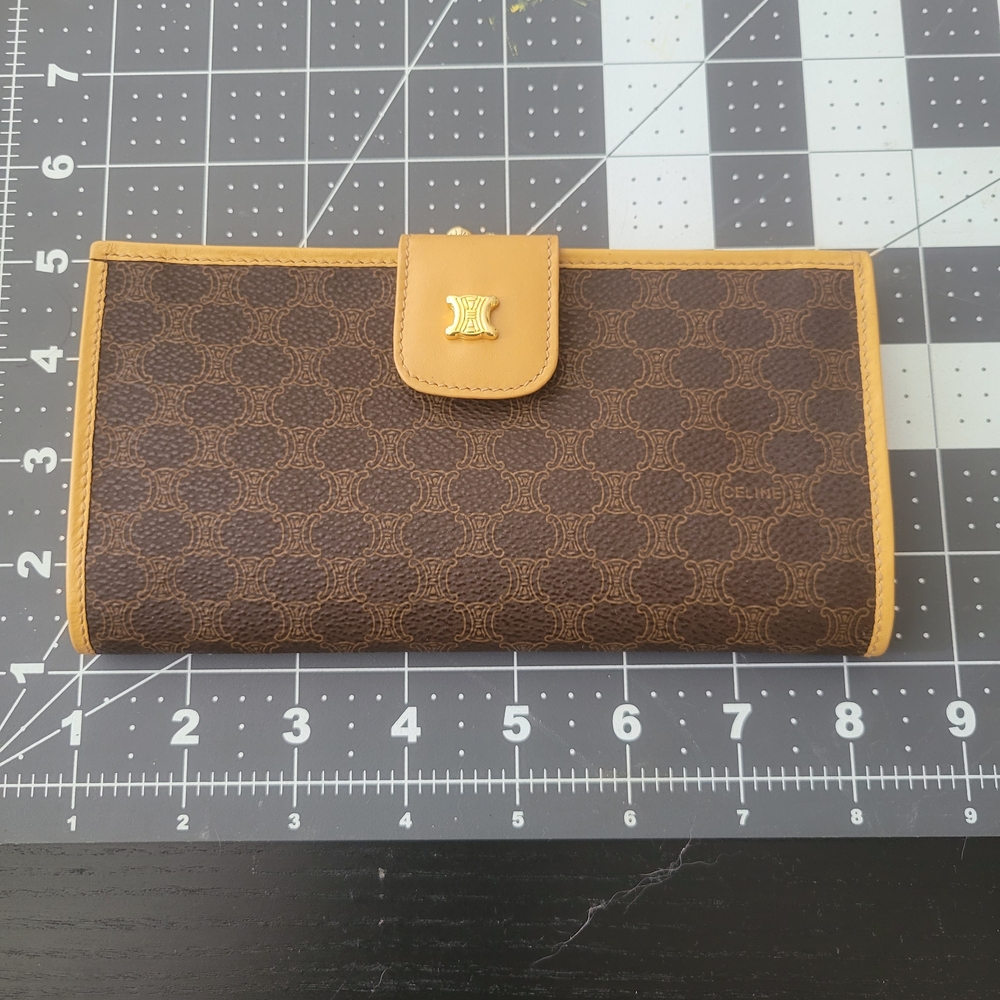 Celine Brown and Tan Wallet